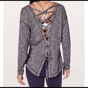 Lulu Laced With Intent LS Lace-Up Corset Open Back